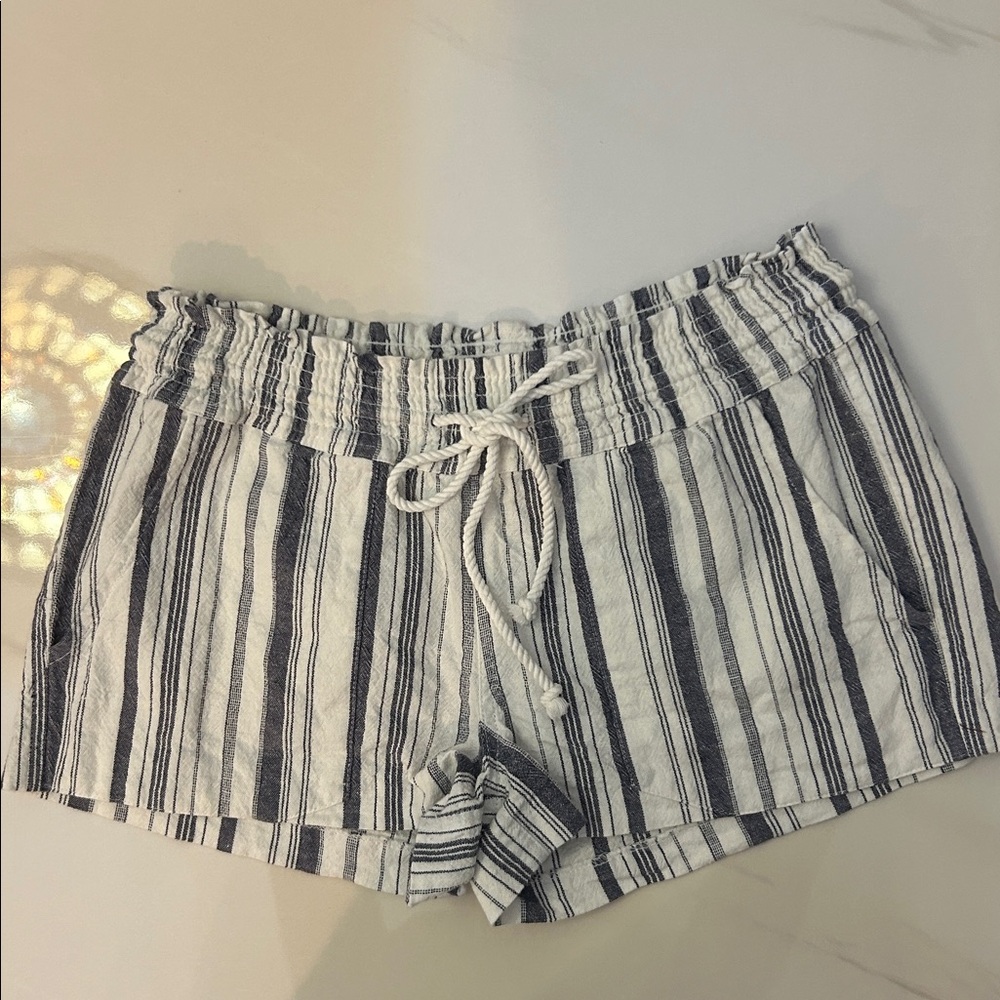 Roxy Blue and White Striped Shorts. Excellent condition